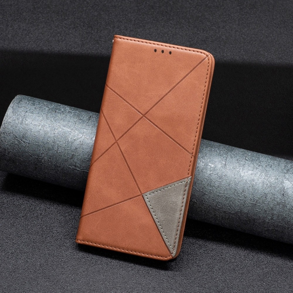 Samsung Galaxy S24 FE 5G  Rhombus Texture Magnetic Wallet Кожен Калъф и Протектор