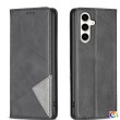 Samsung Galaxy S24 FE 5G  Rhombus Texture Magnetic Wallet Кожен Калъф и Протектор