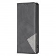 Samsung Galaxy S24 FE 5G  Rhombus Texture Magnetic Wallet Кожен Калъф и Протектор