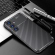 Samsung Galaxy S25 5G Удароустойчив Carbon Fiber Калъф и Протектор