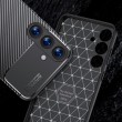 Samsung Galaxy S25 5G Удароустойчив Carbon Fiber Калъф и Протектор