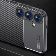 Samsung Galaxy S25 5G Удароустойчив Carbon Fiber Калъф и Протектор