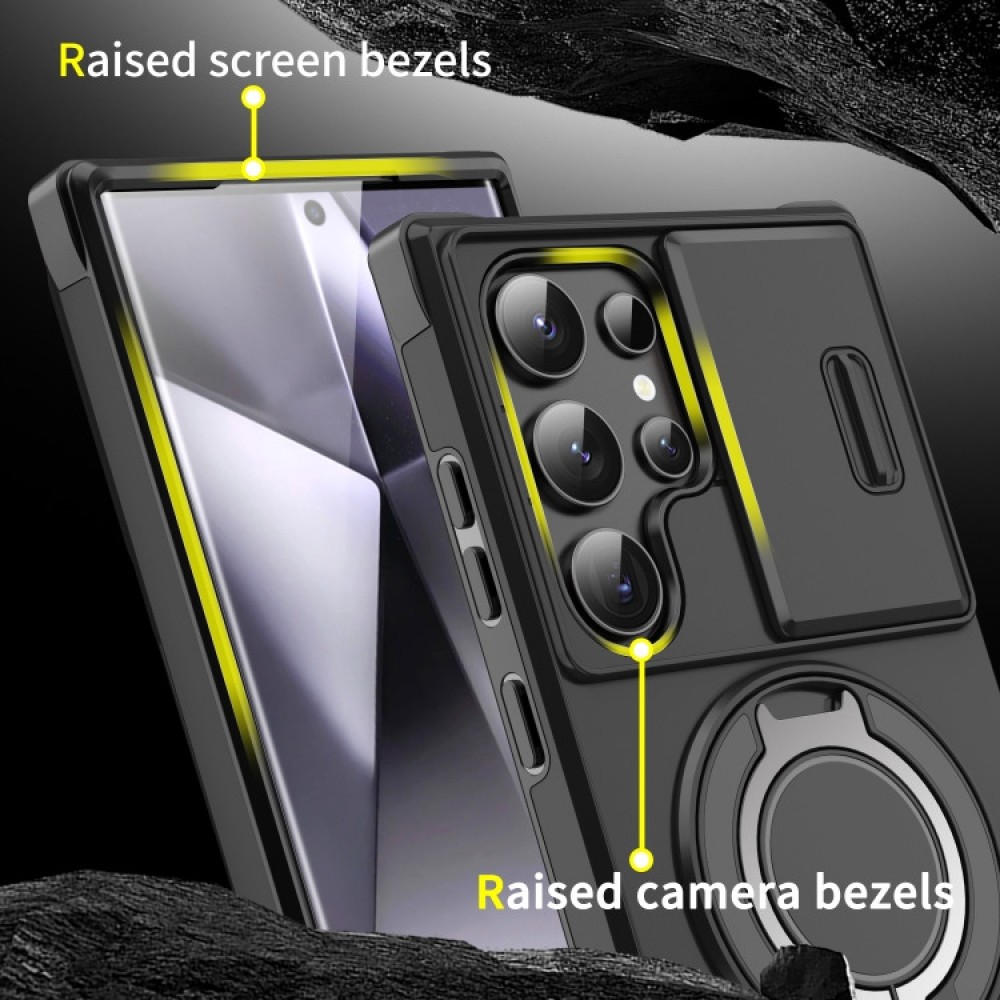 Samsung Galaxy S24 FE 5G Удароустойчив Ring Holder Калъф и Протектор