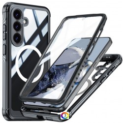 Samsung Galaxy S25 5G Metal Frame/ HD Tempered Glass/ MagSafe Калъф и Протектор