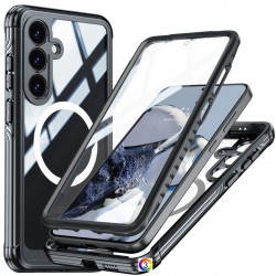 Samsung Galaxy S25+ 5G MagSafe / Magnetic Metal Frame/ HD Tempered Glass Калъф и Протектор