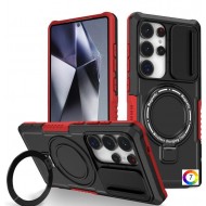 Samsung Galaxy S25 Ultra Удароустойчив Ring Holder MagSafe/  PC + TPU Калъф и Протектор