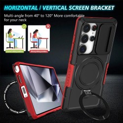 Samsung Galaxy S25 Ultra Удароустойчив Ring Holder MagSafe/  PC + TPU Калъф и Протектор
