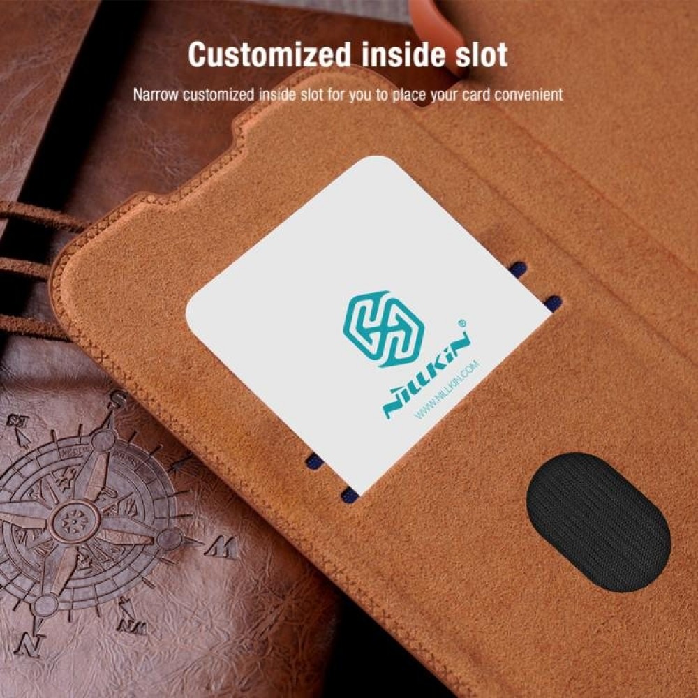Samsung Galaxy S25+ 5G NILLKIN Wallet/ PU + TPU Кожен Калъф и Протектор