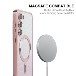 Samsung Galaxy S25+ 5G ENKAY  Glitter Plated/ MagSafe  TPU Удароустойчив Калъф и Протектор