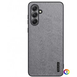 Samsung Galaxy M55 5G Tree Bark  Удароустойчив Кожен Калъф и Протектор