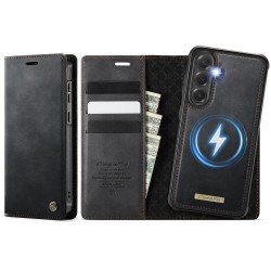 Калъф CaseMe C49 за Samsung Galaxy S25 FE с Магнитен Сваляем Портфейл, RFID Защита и Скрийн Протектор – 5 цвята