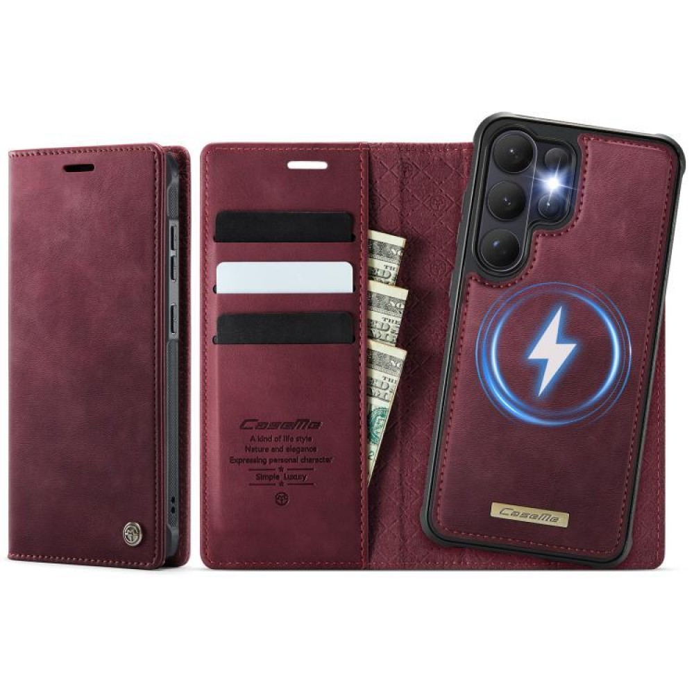Калъф CaseMe C49 за Samsung Galaxy S26 Ultra 5G с Магнитен Сваляем Портфейл, RFID Защита и Скрийн Протектор – 5 цвята