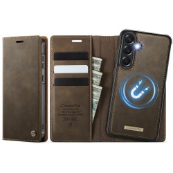 Калъф CaseMe C49 за Samsung Galaxy A57 5G с Отделящ се RFID Портфейл, Стойка и Скрийн Протектор – 4 цвята