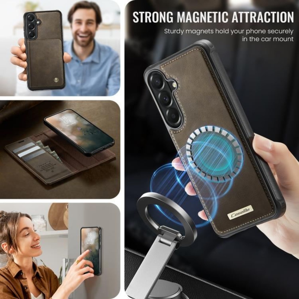 Калъф CaseMe C49 за Samsung Galaxy A57 5G с Отделящ се RFID Портфейл, Стойка и Скрийн Протектор – 4 цвята