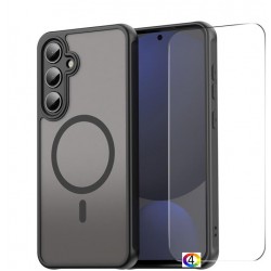 Samsung Galaxy S25 FE  ENKAY PC + TPU/ MagSafe Удароустойчив Калъф и Протектор от закалено стъкло