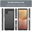 Sony Xperia 10 VI Удароустойчив Carbon Fiber Калъф и Протектор