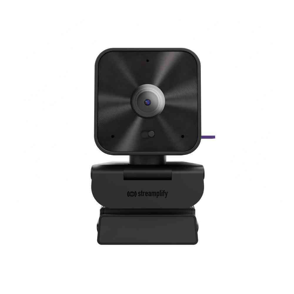 Streamplify CAM G Уеб Камера с Микрофон, QHD 1440p, 4 MP CMOS, Автоматична Корекция на Светлината и Затвор на Обектива – Черен – SPCW-CGQH421.11