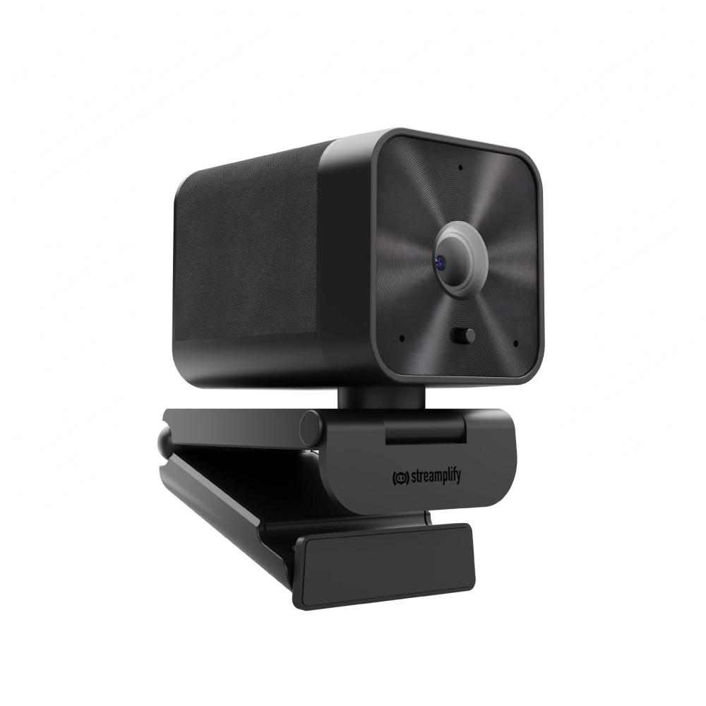 Streamplify CAM G Уеб Камера с Микрофон, QHD 1440p, 4 MP CMOS, Автоматична Корекция на Светлината и Затвор на Обектива – Черен – SPCW-CGQH421.11