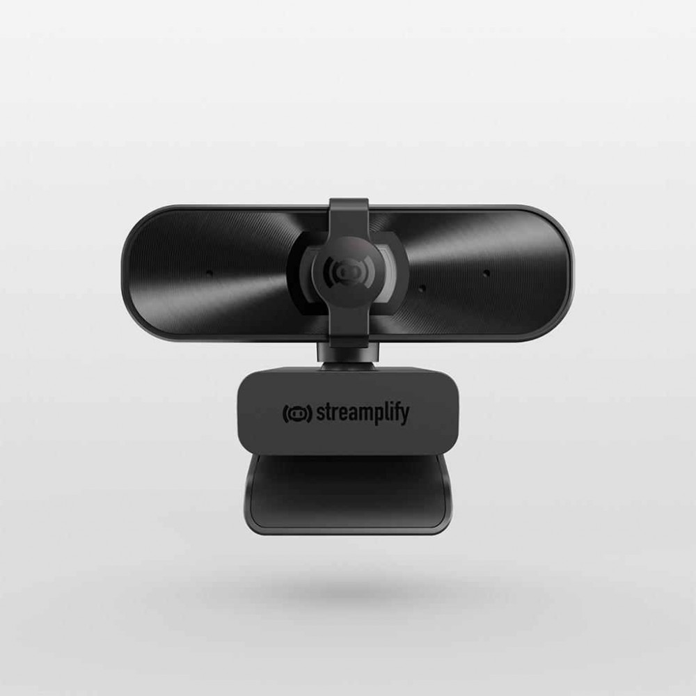 Streamplify CAM Mini Уеб Камера с Микрофон, Full HD 1080p, 2 MP CMOS, Автоматична Корекция на Светлината и Затвор на Обектива – Черен – SPCW-CMFH221.11