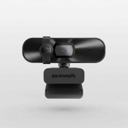 Streamplify CAM Mini Уеб Камера с Микрофон, Full HD 1080p, 2 MP CMOS, Автоматична Корекция на Светлината и Затвор на Обектива – Черен – SPCW-CMFH221.11