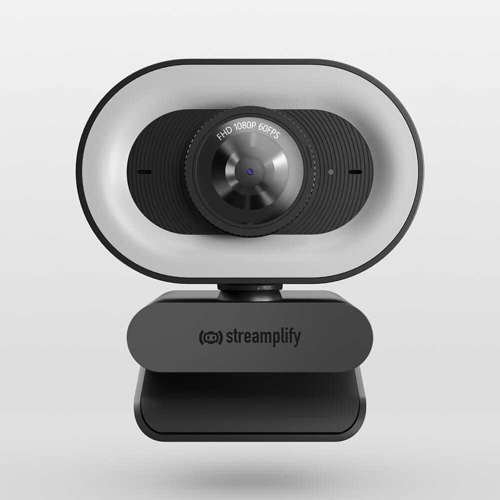 Streamplify CAM Plus Уеб Камера с Микрофон, Full HD 1080p, Автоматична Корекция на Светлината и Затвор на Обектива – Черен – SPCW-CLFH221.11