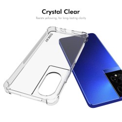 ENKAY HAT PRINCE за TCL 50 5G Прозрачен Удароустойчив TPU Калъф със Скрийн Протектор