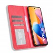 Калъф-портфейл за TCL 60R 5G - Ретро кожен, Мозаечен бордюр, Стойка, 3 слотa за карти, Вкл. Протектор, 4 Цвята