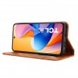 Калъф-портфейл за TCL 60R 5G - Ретро кожен, Мозаечен бордюр, Стойка, 3 слотa за карти, Вкл. Протектор, 4 Цвята