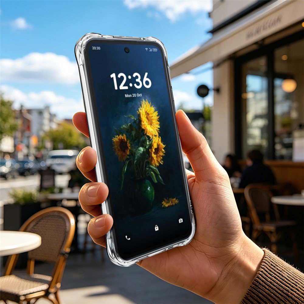 IMAK за TCL NxtPaper 70 Pro 5G Магнитен Airbag Удароустойчив TPU Калъф със Скрийн Протектор – Прозрачен