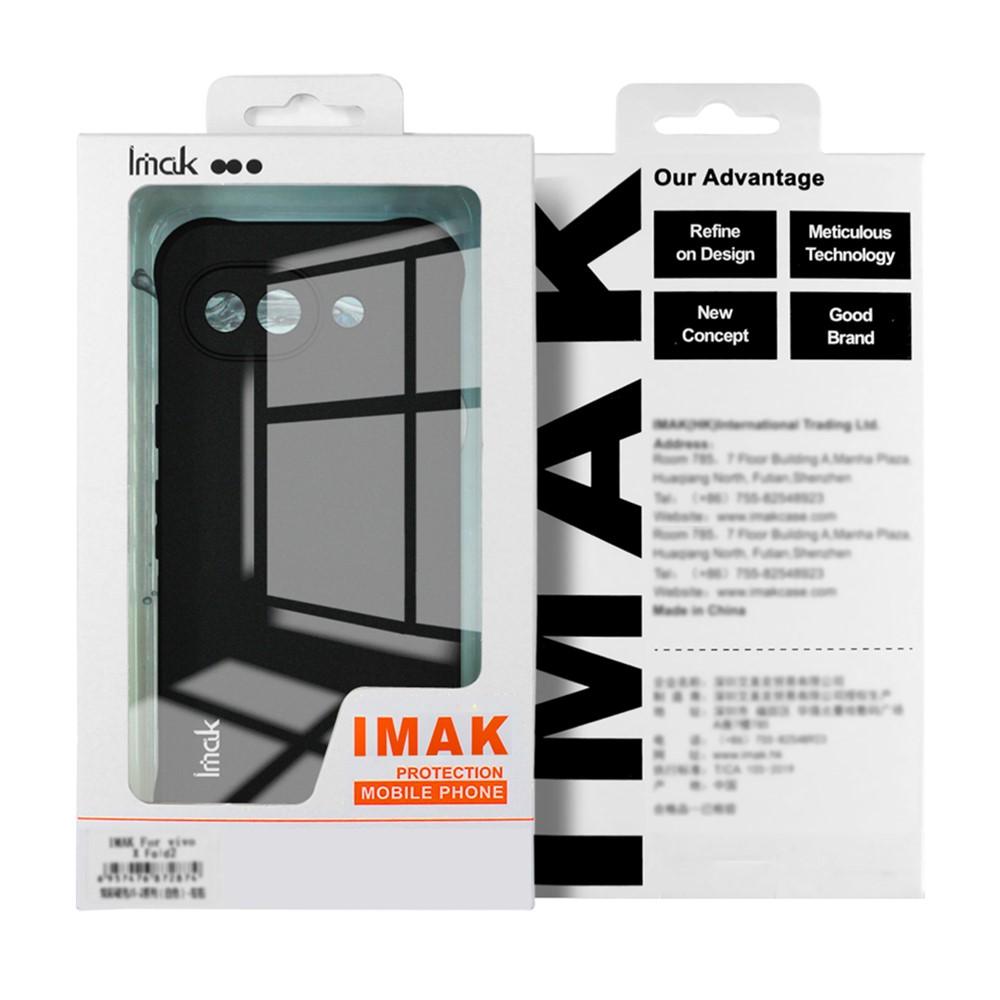 IMAK за TCL NxtPaper 70 Pro 5G Airbag Удароустойчив TPU Калъф със Скрийн Протектор – Матов Черен