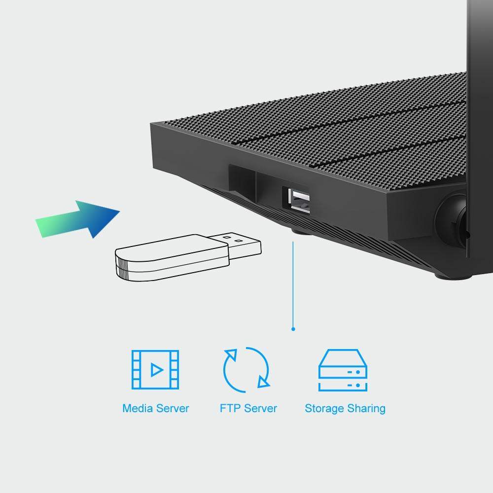 TP-Link Archer C6U AC1200 Безжичен Рутер с MU-MIMO, USB 2.0 и Gigabit Ethernet – TL-ARCHER C6U