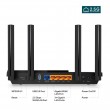TP-Link Archer AX55 Pro AX3000 Wi-Fi 6 Multi-Gigabit Рутер с 2.5GbE, OneMesh, OFDMA и USB 3.0 – Черен