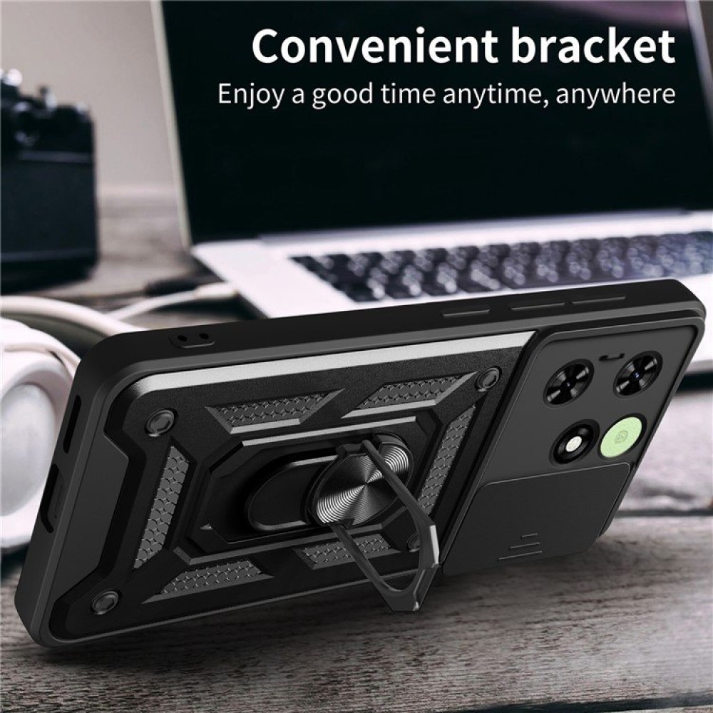 TECNO Spark Go 2024 4G / Spark 20 / Spark 20C / Pop 8 Удароустойчив Ring Holder Калъф и Протектор