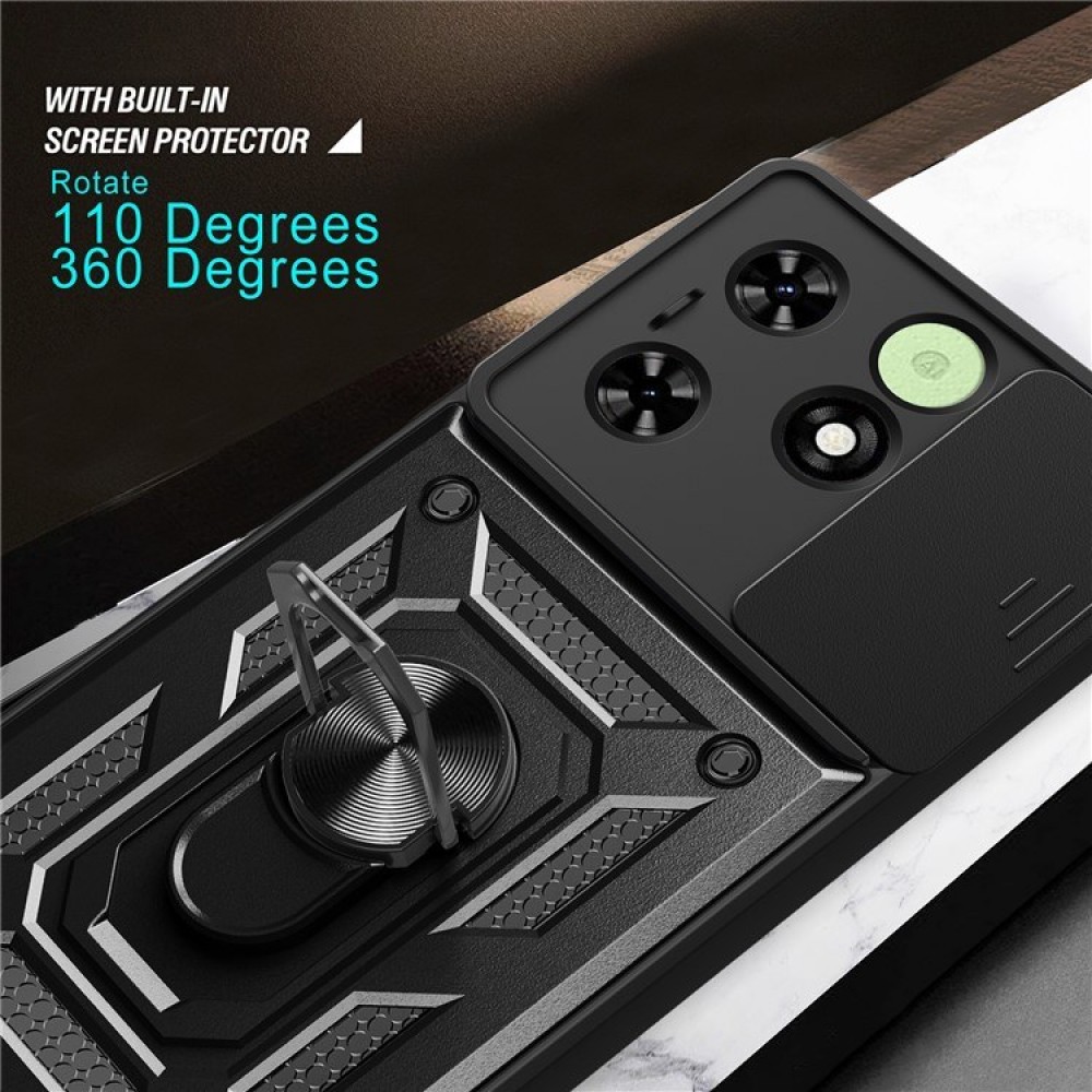 TECNO Spark Go 2024 4G / Spark 20 / Spark 20C / Pop 8 Удароустойчив Ring Holder Калъф и Протектор