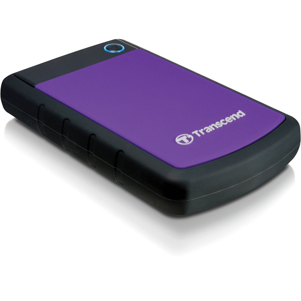 Transcend StoreJet H3 1TB - Външен твърд диск USB 3.1, Anti-Shock - Лилав