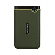 Transcend StoreJet M3 2TB - Външен твърд диск USB 3.1, Anti-Shock - Military Green
