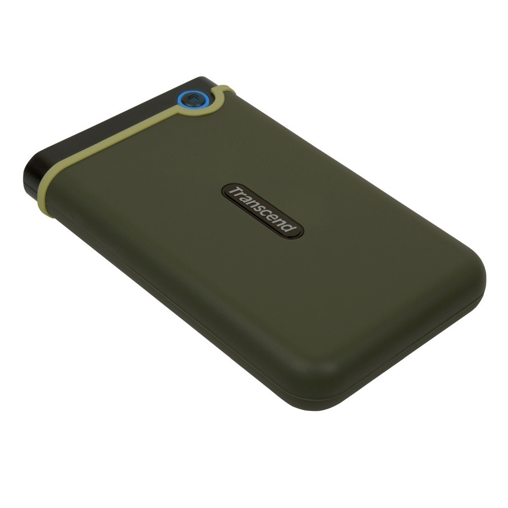 Transcend StoreJet M3 1TB - Външен твърд диск USB 3.1, Anti-Shock - Military Green