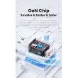USAMS Sandru 65W GaN Бързо Зарядно с 3 Порта (2xUSB-C + USB-A), EU