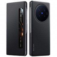 SULADA за vivo X Fold6 5G Магнитен Кожен Калъф с Прозорец, Auto Wake / Sleep и Скрийн Протектор – 3 цвята