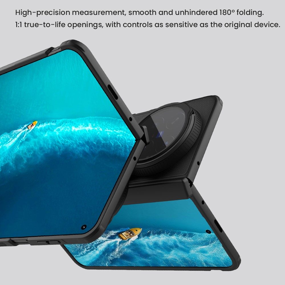 NILLKIN Super Frosted Shield Prop за vivo X Fold6 5G Магнитен PC Калъф с Капаче за Камерата, Стойка и Скрийн Протектор – 2 цвята