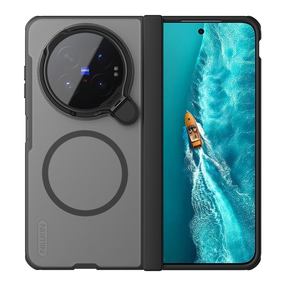 NILLKIN Super Frosted Shield Prop за vivo X Fold6 5G Магнитен PC Калъф с Капаче за Камерата, Стойка и Скрийн Протектор – 2 цвята