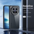Калъф за vivo X500 Pro Max 5G DUX DUCIS Aimo Series Прозрачен PC + TPU със Защита при Падане и Скрийн Протектор – Черен