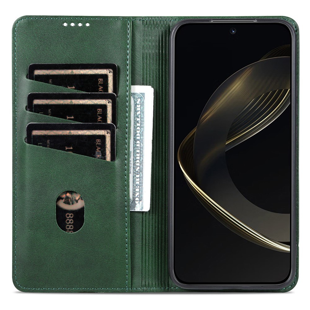 Калъф за vivo X500 Pro Max 5G AZNS от PU Кожа с Поставка, Джобове за Карти и Пари и Скрийн Протектор – 6 цвята