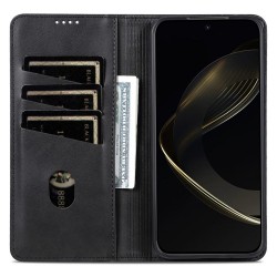 Калъф за vivo X500 Pro Max 5G AZNS от PU Кожа с Поставка, Джобове за Карти и Пари и Скрийн Протектор – 6 цвята