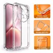 Калъф за vivo X500 Pro Max 5G IMAK Удароустойчив TPU с Airbag Защита и Скрийн Протектор – Прозрачен