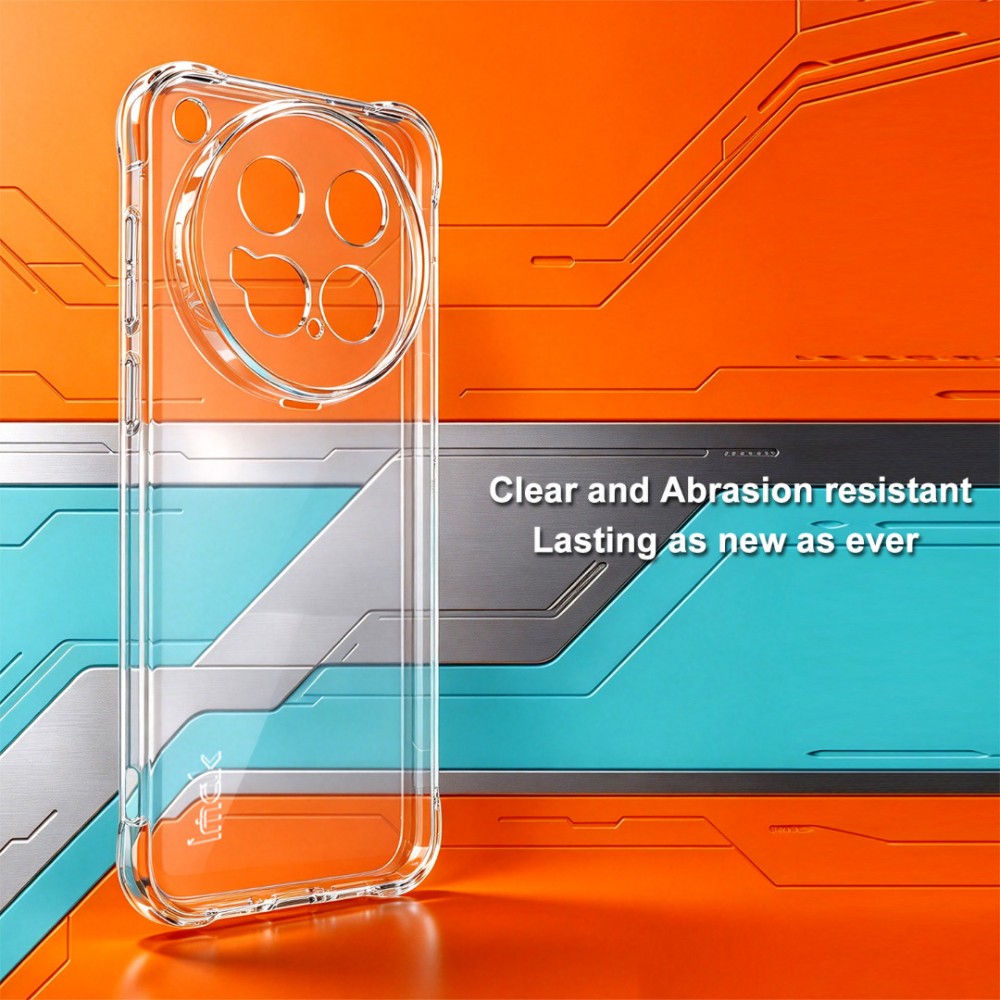 Калъф за vivo X500 Pro Max 5G IMAK Удароустойчив TPU с Airbag Защита и Скрийн Протектор – Прозрачен