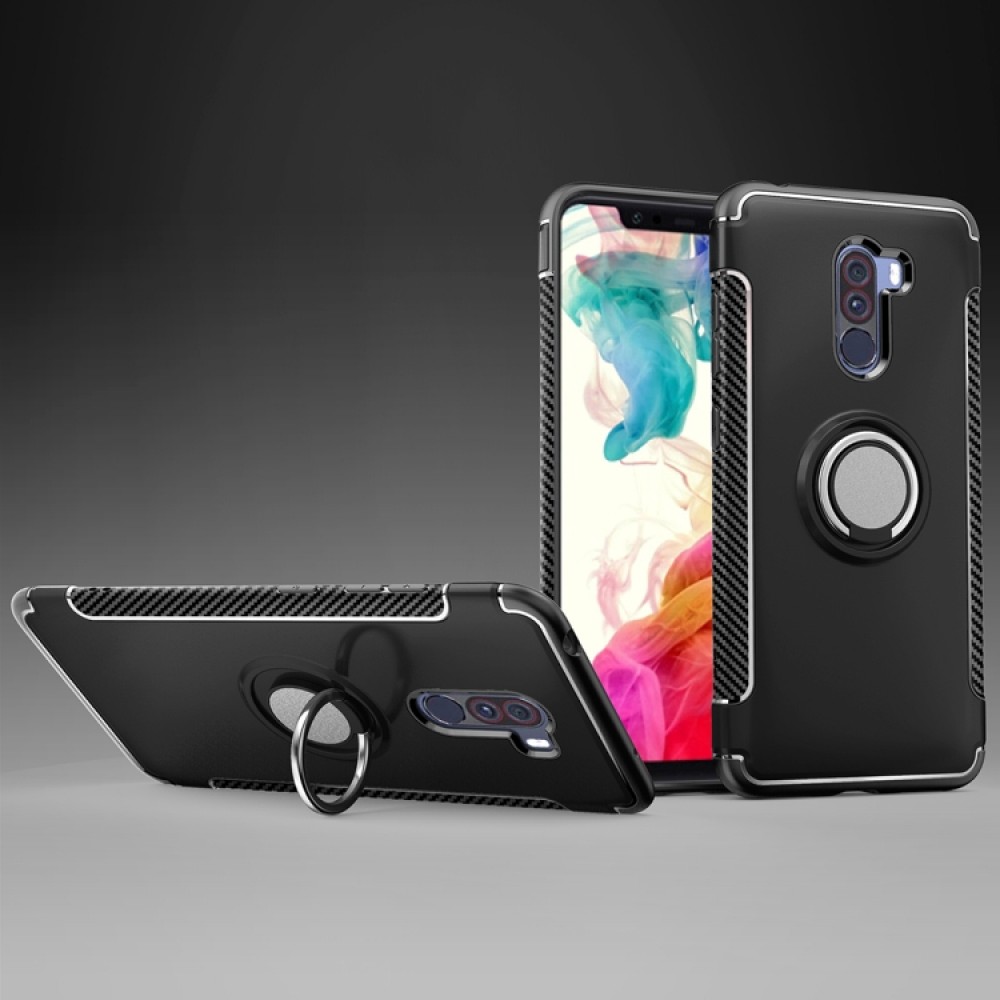 Xiaomi Pocophone F1 Удароустойчив Ring Holder Калъф и Протектор