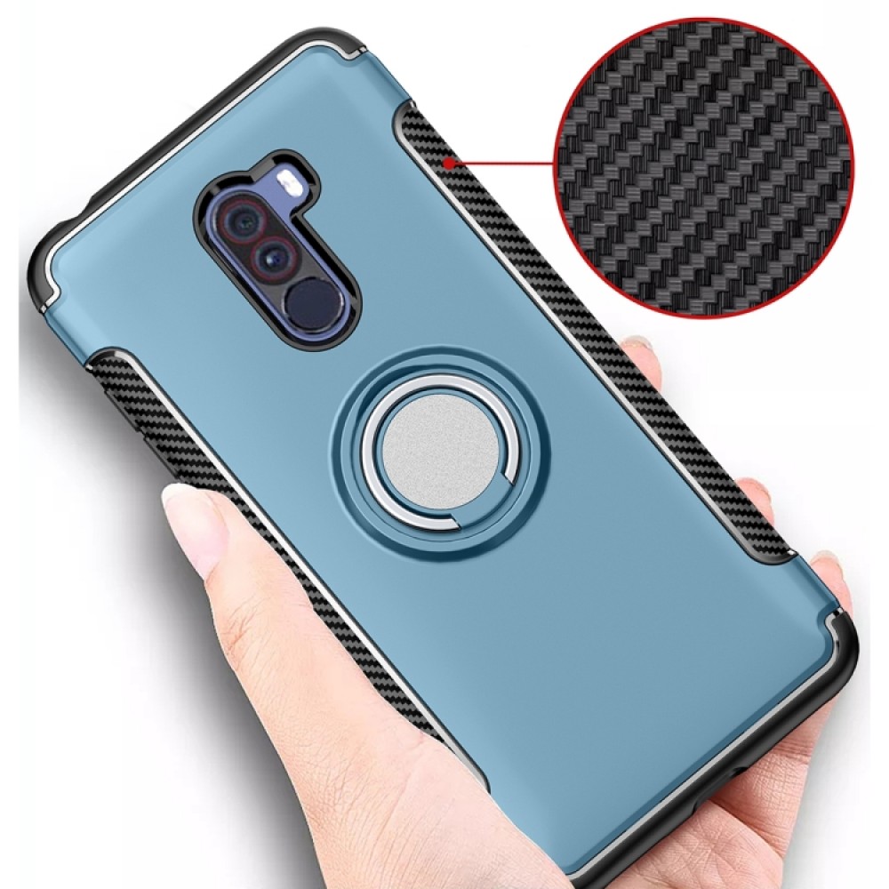 Xiaomi Pocophone F1 Удароустойчив Ring Holder Калъф и Протектор