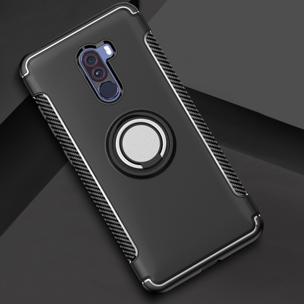 Xiaomi Pocophone F1 Удароустойчив Ring Holder Калъф и Протектор