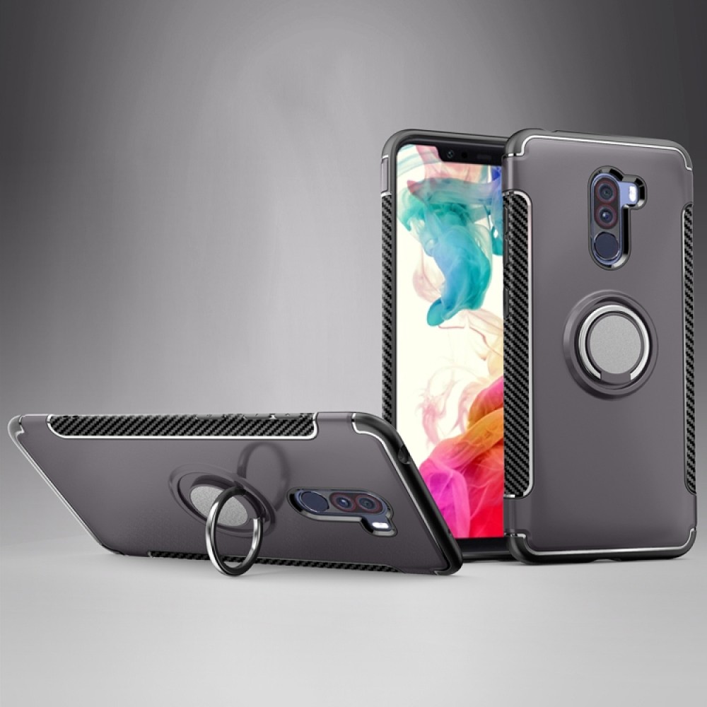 Xiaomi Pocophone F1 Удароустойчив Ring Holder Калъф и Протектор